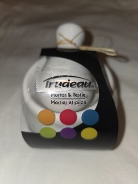 Trudeau White Porcelain Mortar & Pestle